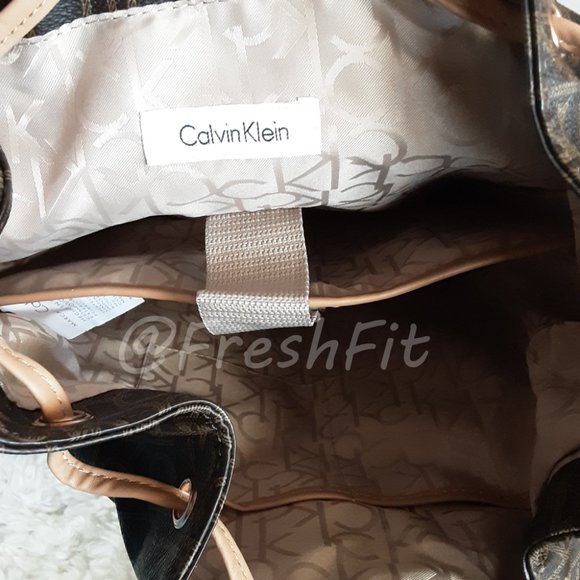 ?Calvin Klein Luggage Tablet Backpack CK Monogram NWT main image 7